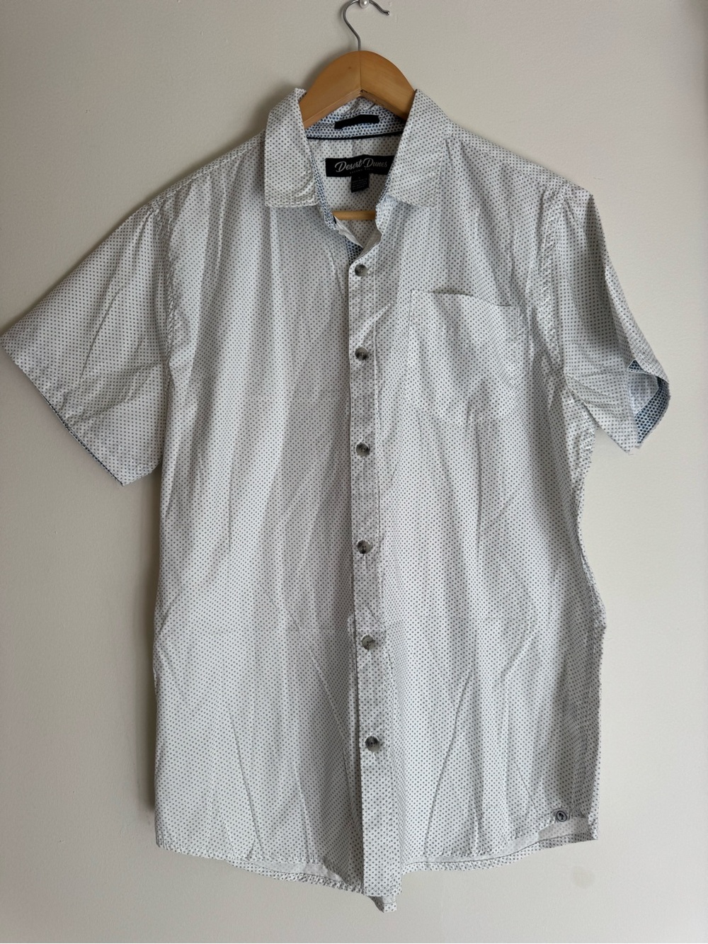 Desert Dunes Men’s Short Sleeve Dress Shirt Size Large